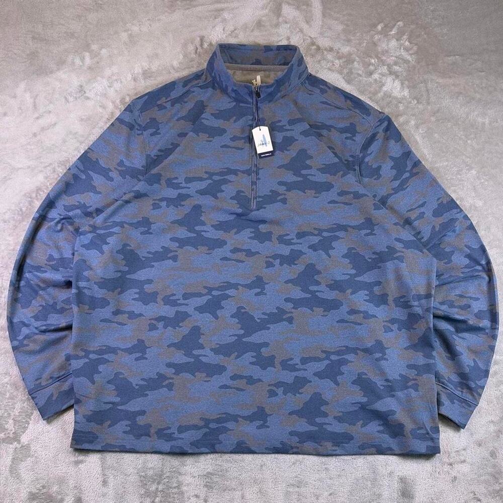 NWT johnnie-O Rodney Camo Quarter Zip Pullover XXL Performance Golf